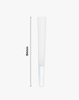 Pre-Rolled Cones 0.5G (Half Gram/84mm) - White/Bleached