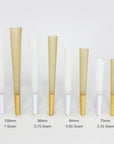 Pre-Rolled Cones 0.5G (Half Gram/84mm) - White/Bleached